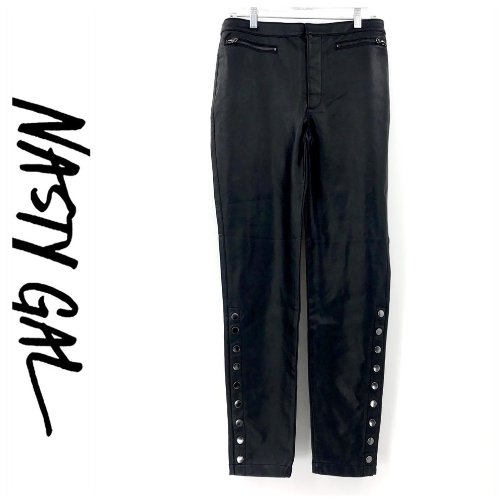 πSALEπ Nasty Gal Faux Leather Pants - Picture 2 of 7